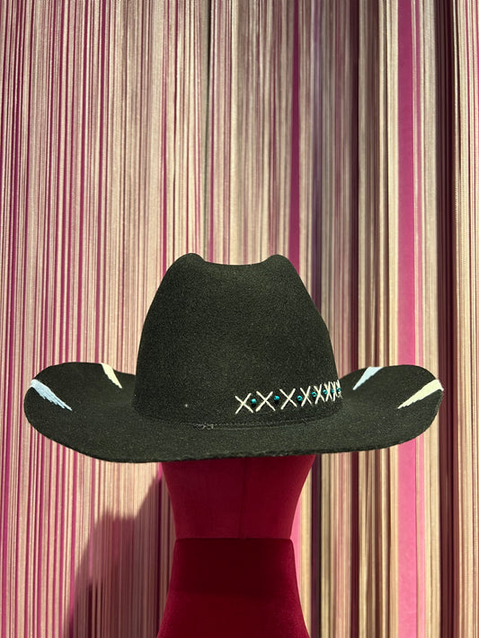 The hatgang cappello texano nero