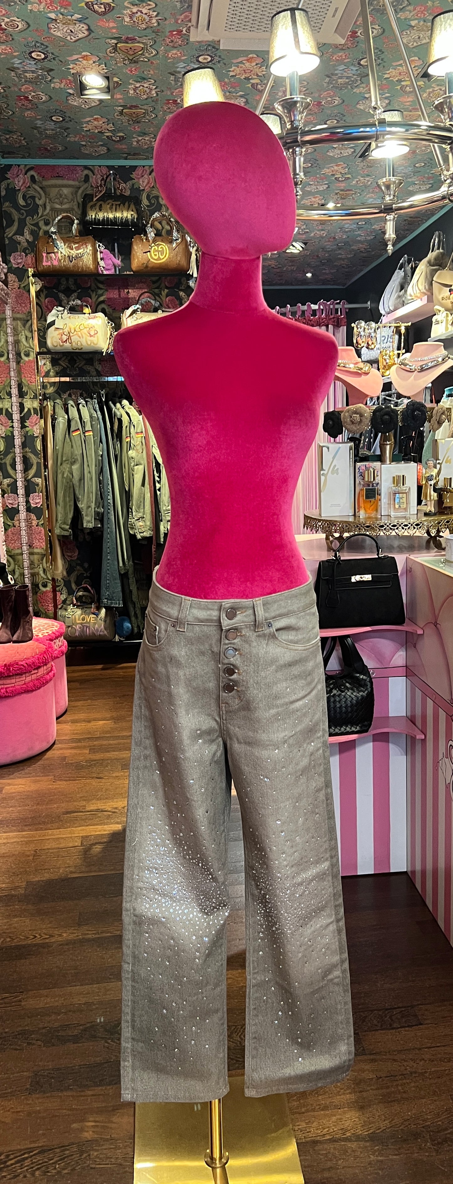Rossano Perini -40% di sconto jeans con Swarovski modello loose