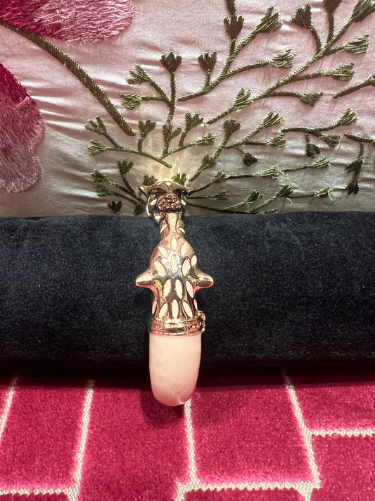 Bracciale crema con pantera