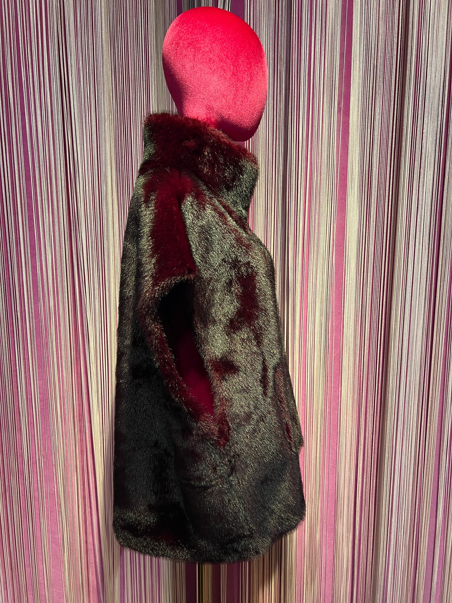 The room gilet eco visone burgundi