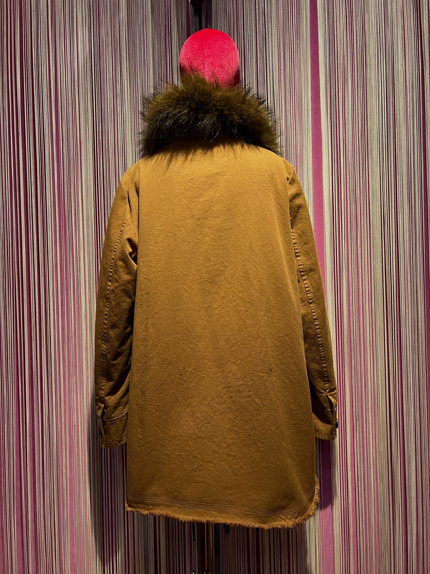 Bazar deluxe giaccone piu gilet rimovibile con pelliccia raccoon