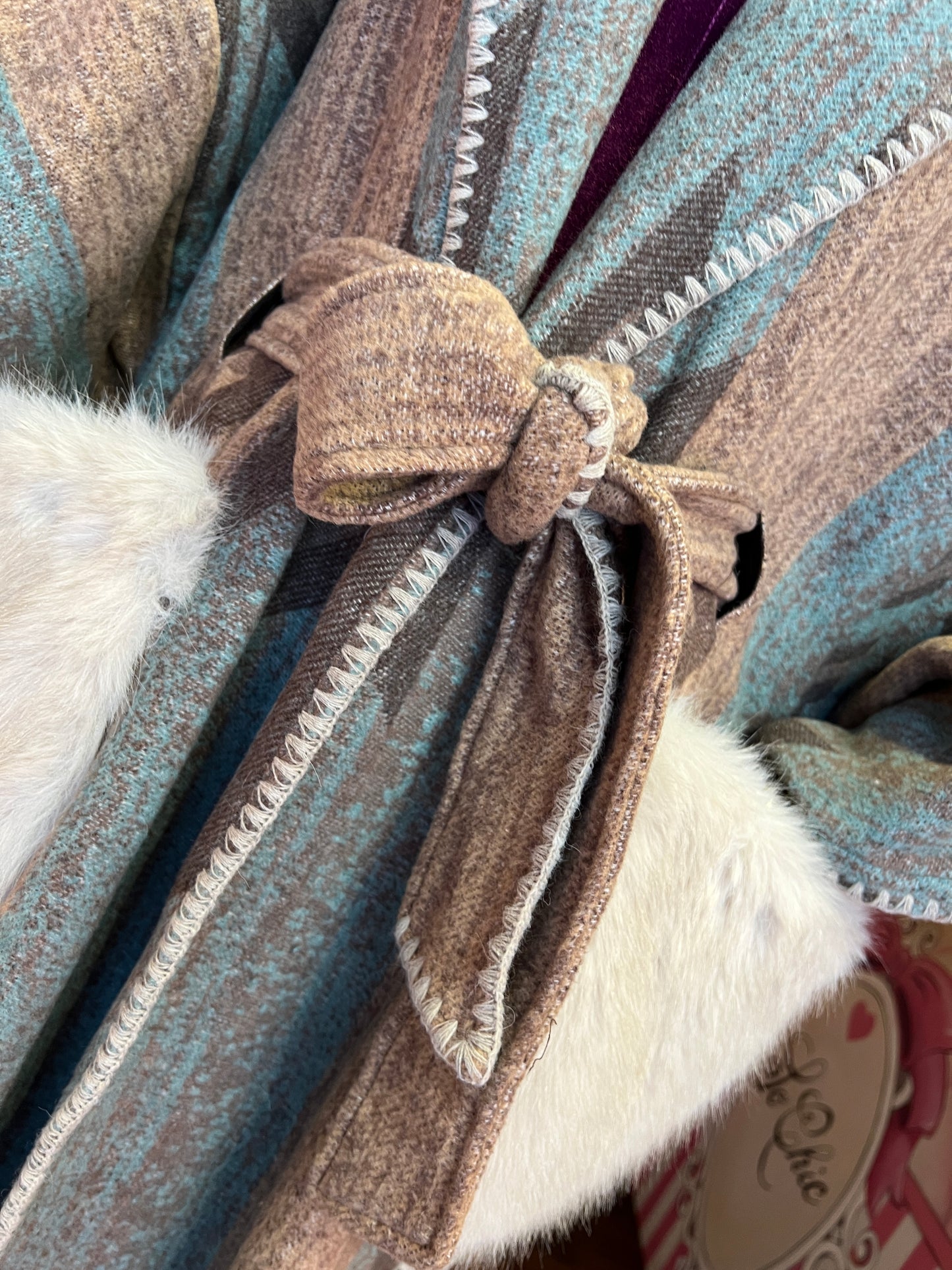 Front street mantella -cappotto jacquard