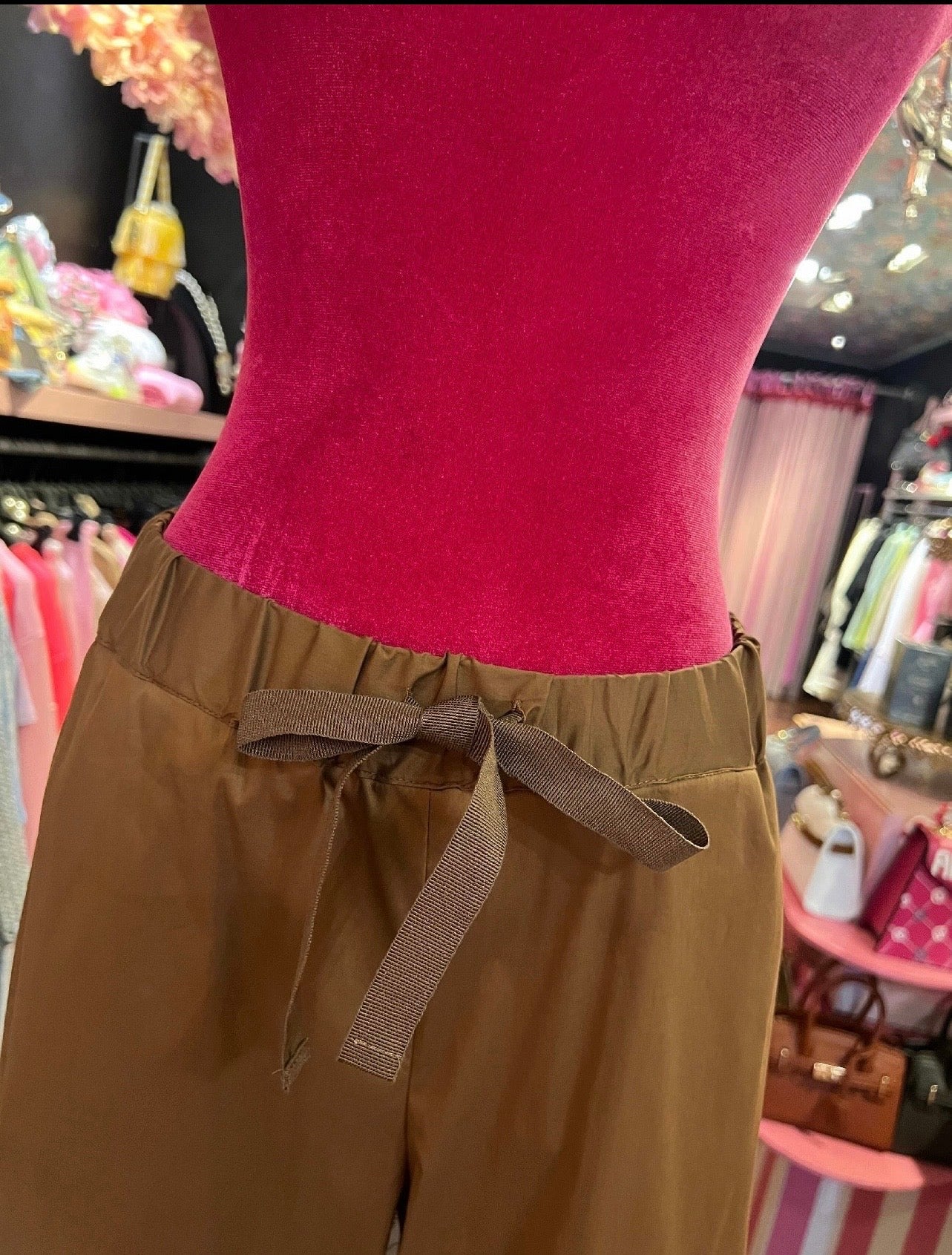 Semicouture -30% di sconto pantalone con elastico e laccetto in vita