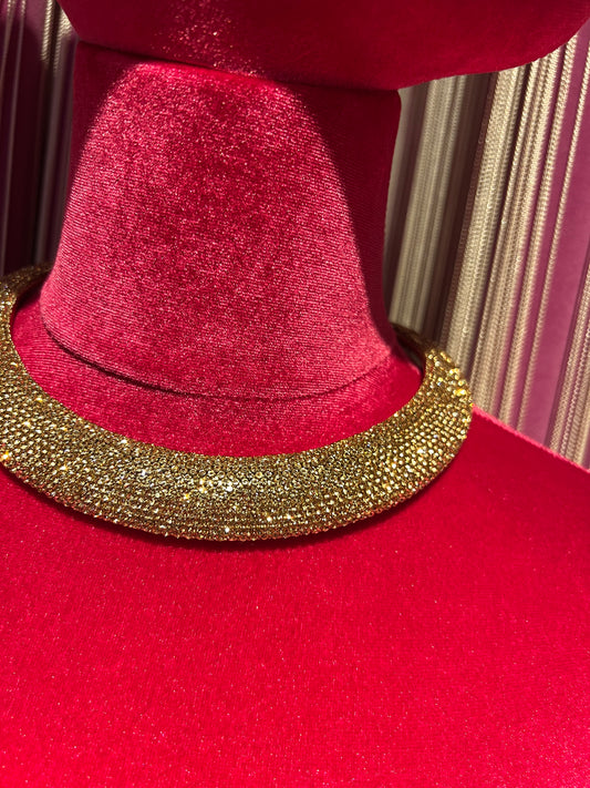 Collana girocollo Swarovski oro