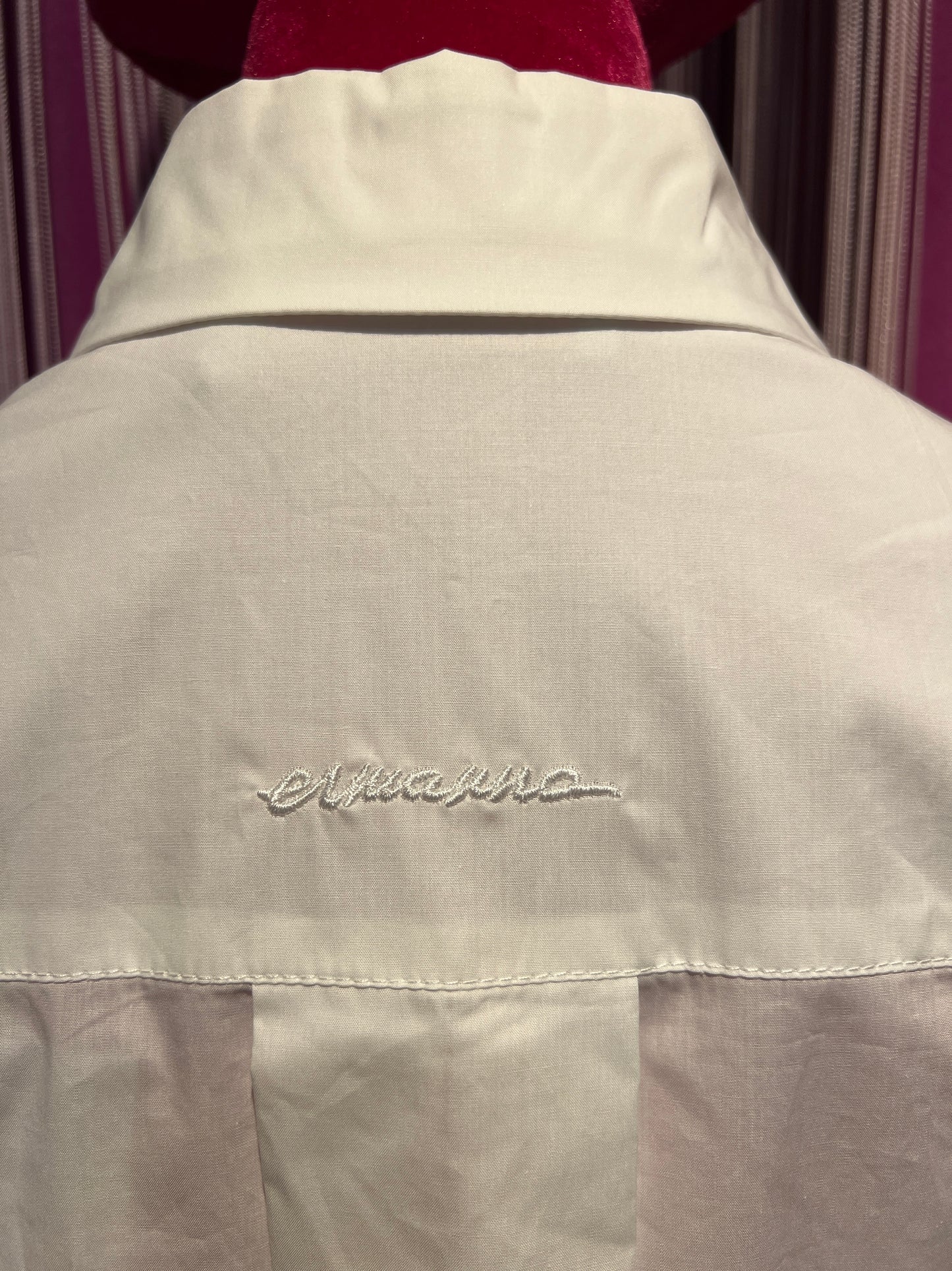 Ermanno Scervino abito abbottonato davanti bianco con manica pizzo
