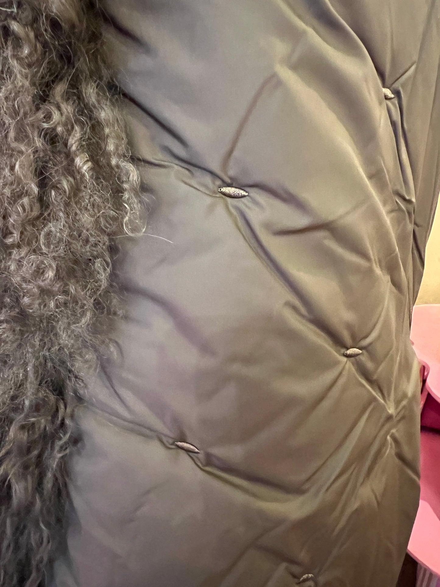 Anna Kel gilet lungo ecopelliccia mongolia reversibile