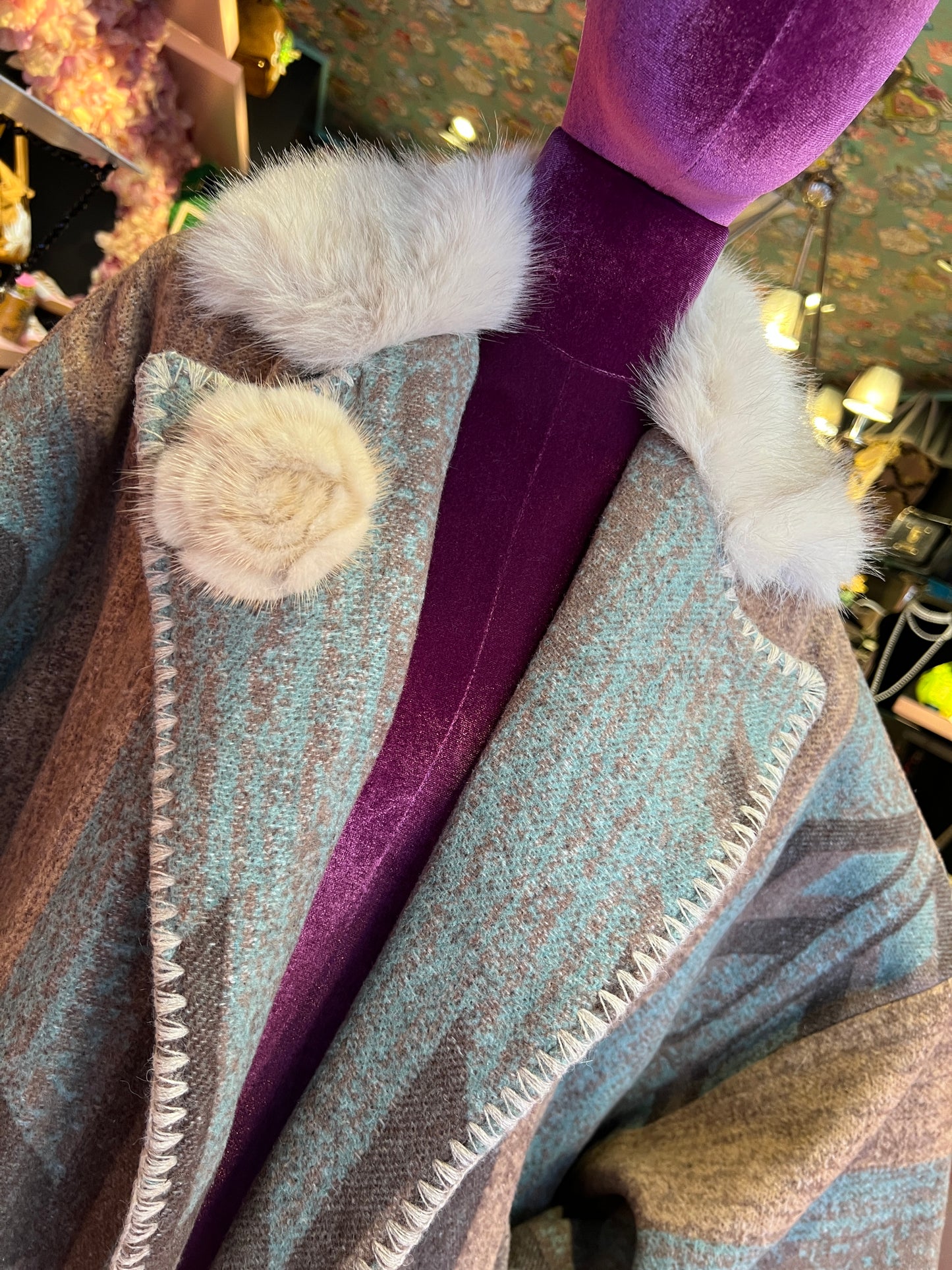 Front street mantella -cappotto jacquard