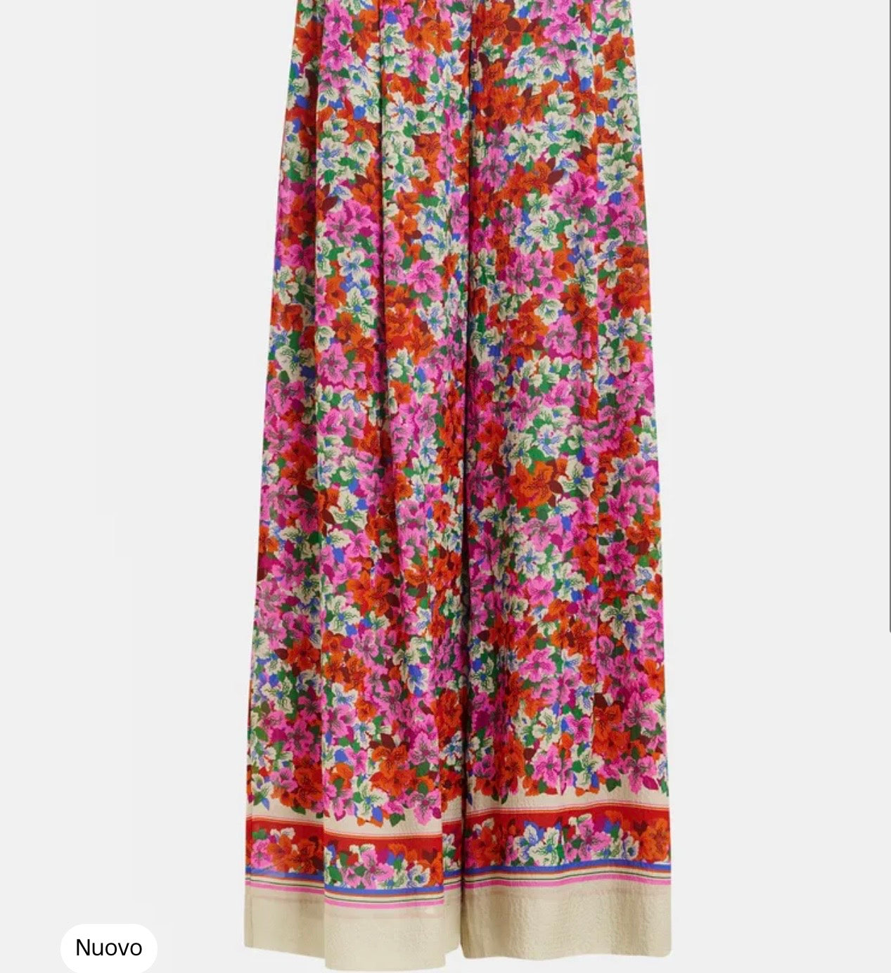 Essentiel antwerp -40% dí sconto completo pantalone e camicia oversize in misto seta multicolore con stampa floreale