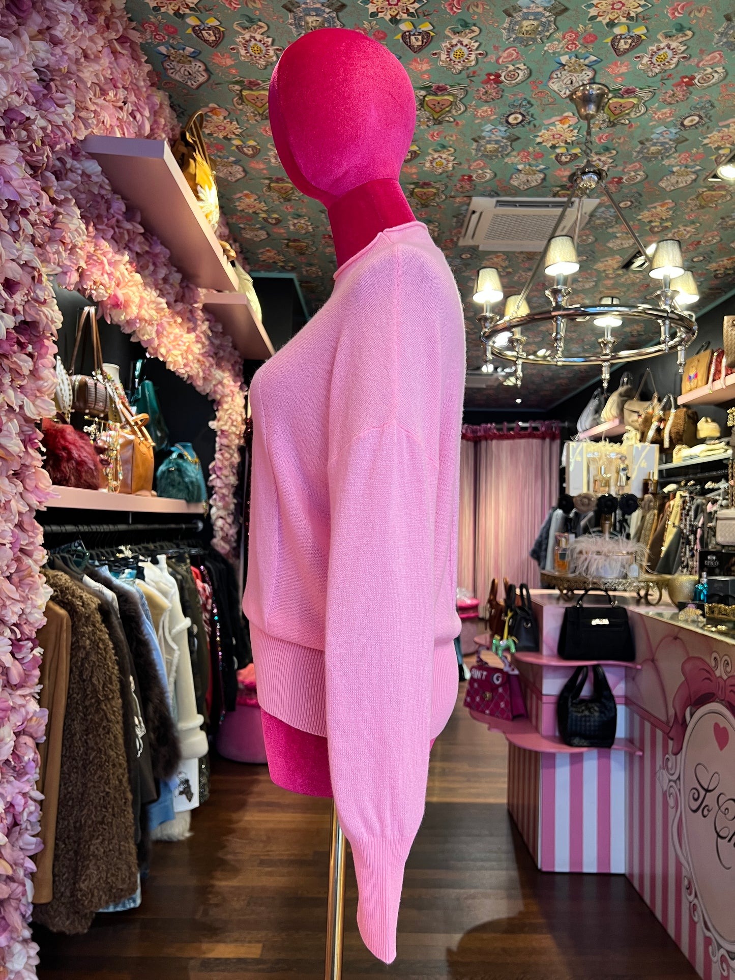 Sincere Paris maglia in cachemire rosa bubble