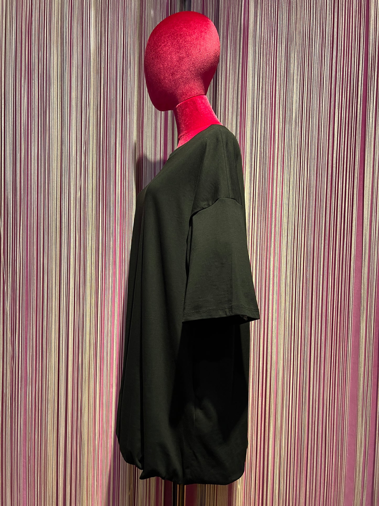 Mon amour Paris abito nero con elastico
