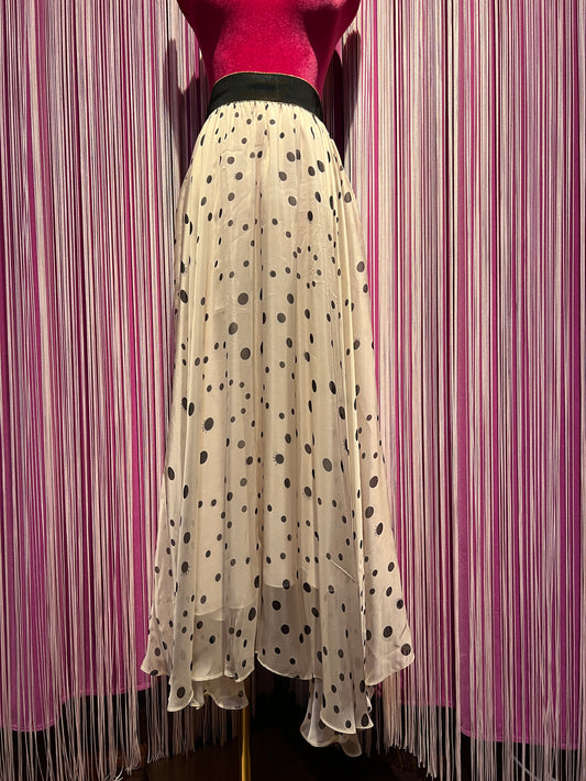 5 Progress maxi gonna pois chiffon misto  seta