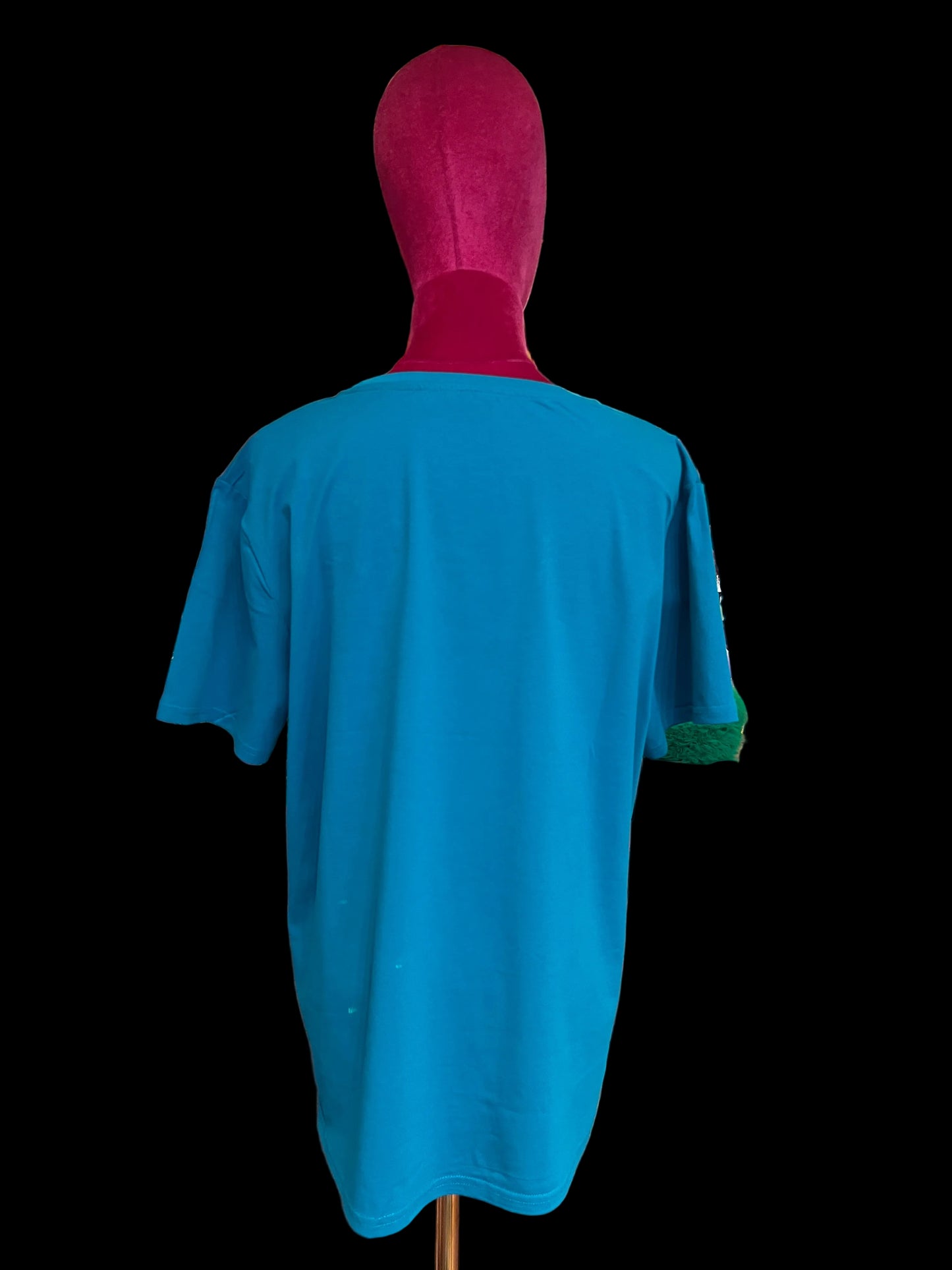Mon amour Paris sconto -30% t shirt mezza manica verde petrolio con scritta “ Amore” con cristalli