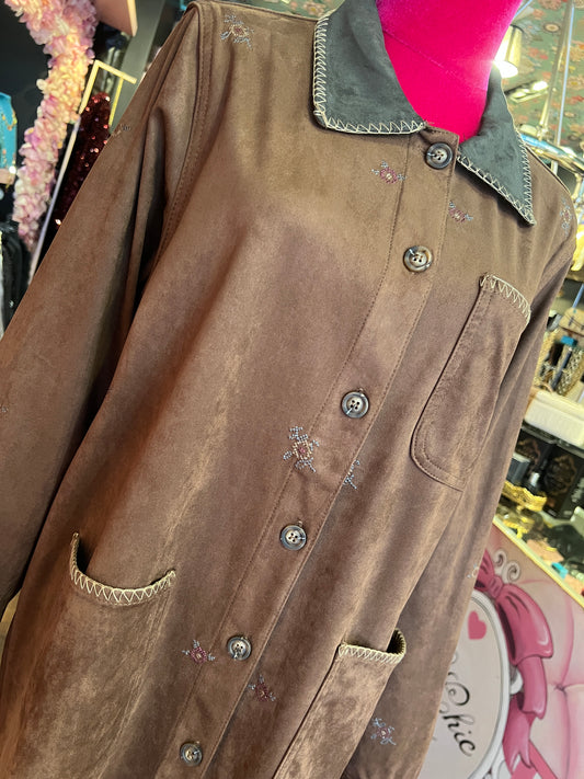 Mon amour Paris giacca camicia ecosuede