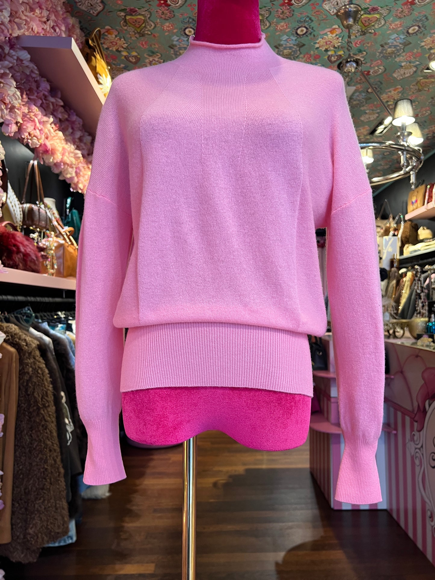 Sincere Paris maglia in cachemire rosa bubble