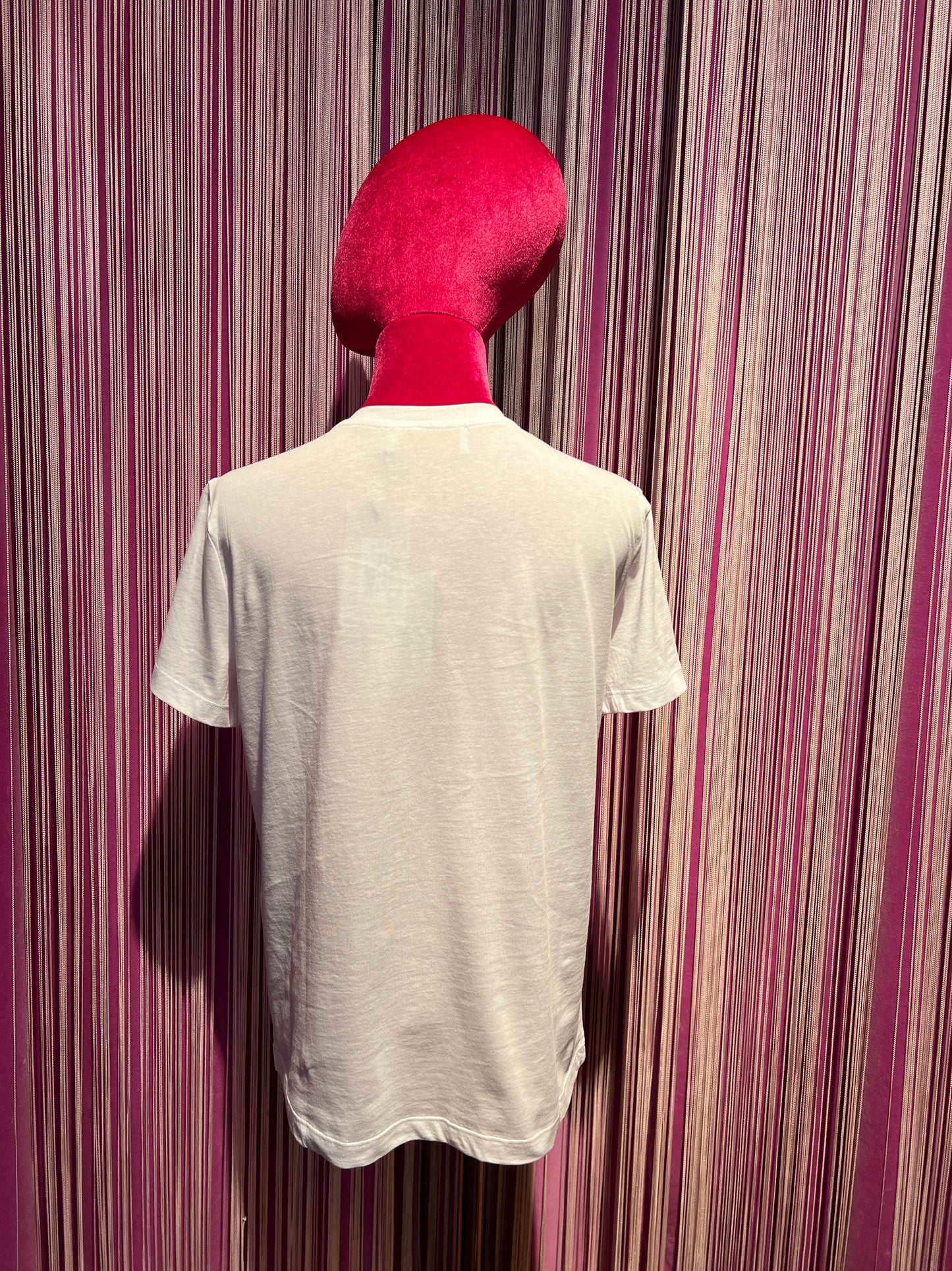 Ermanno Scervino t shirt cotone bianca logo rosa