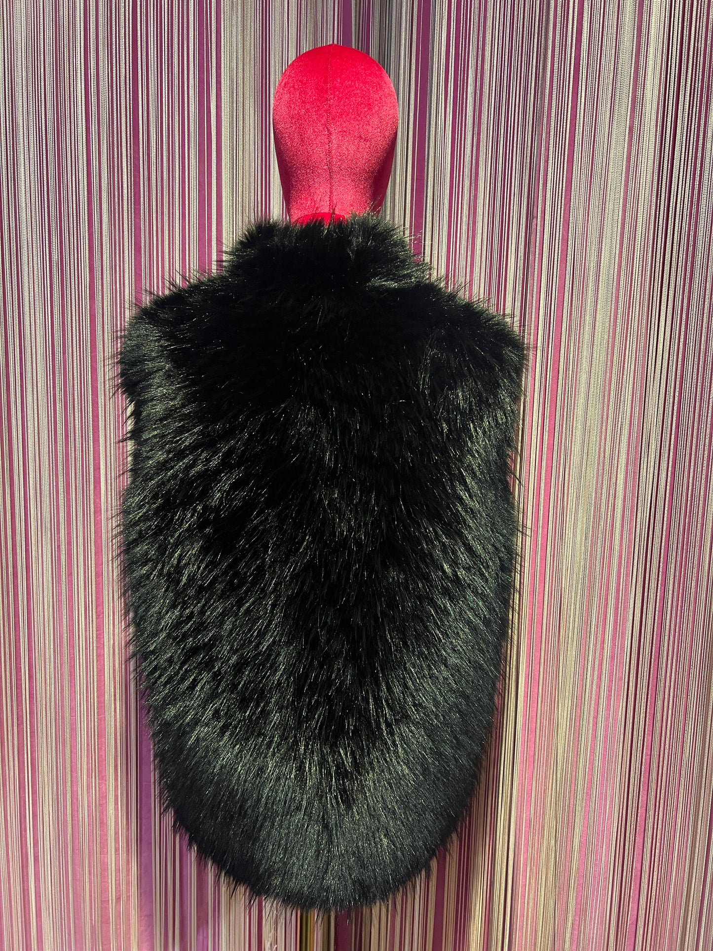 The room gilet ecopelliccia nera