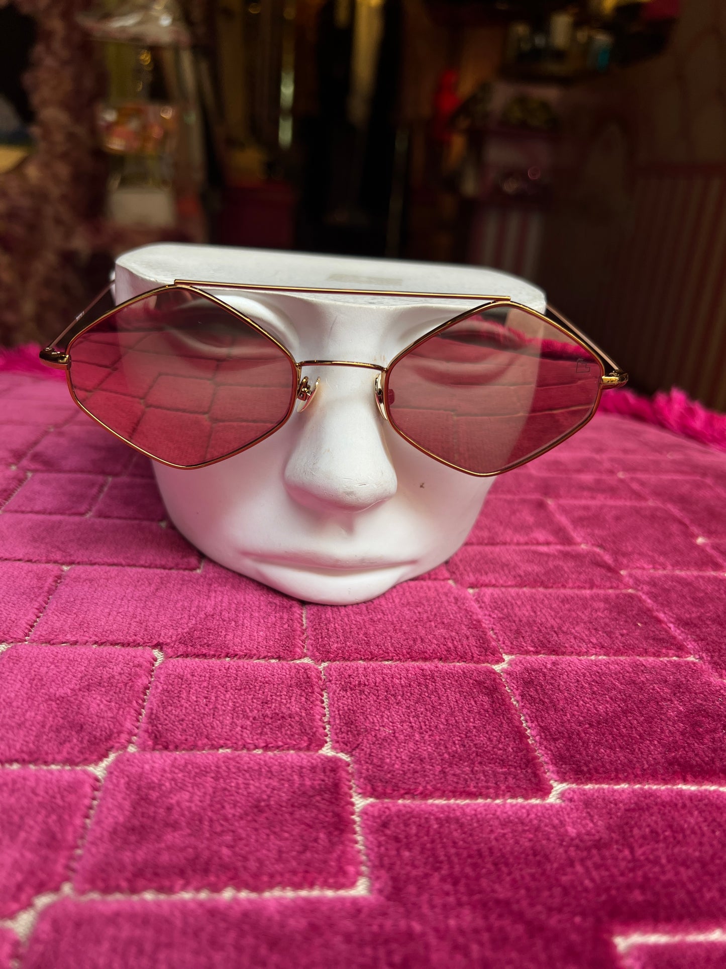 Spektre eyewear occhiali da sole rigaut oro antico / oro rose specchio