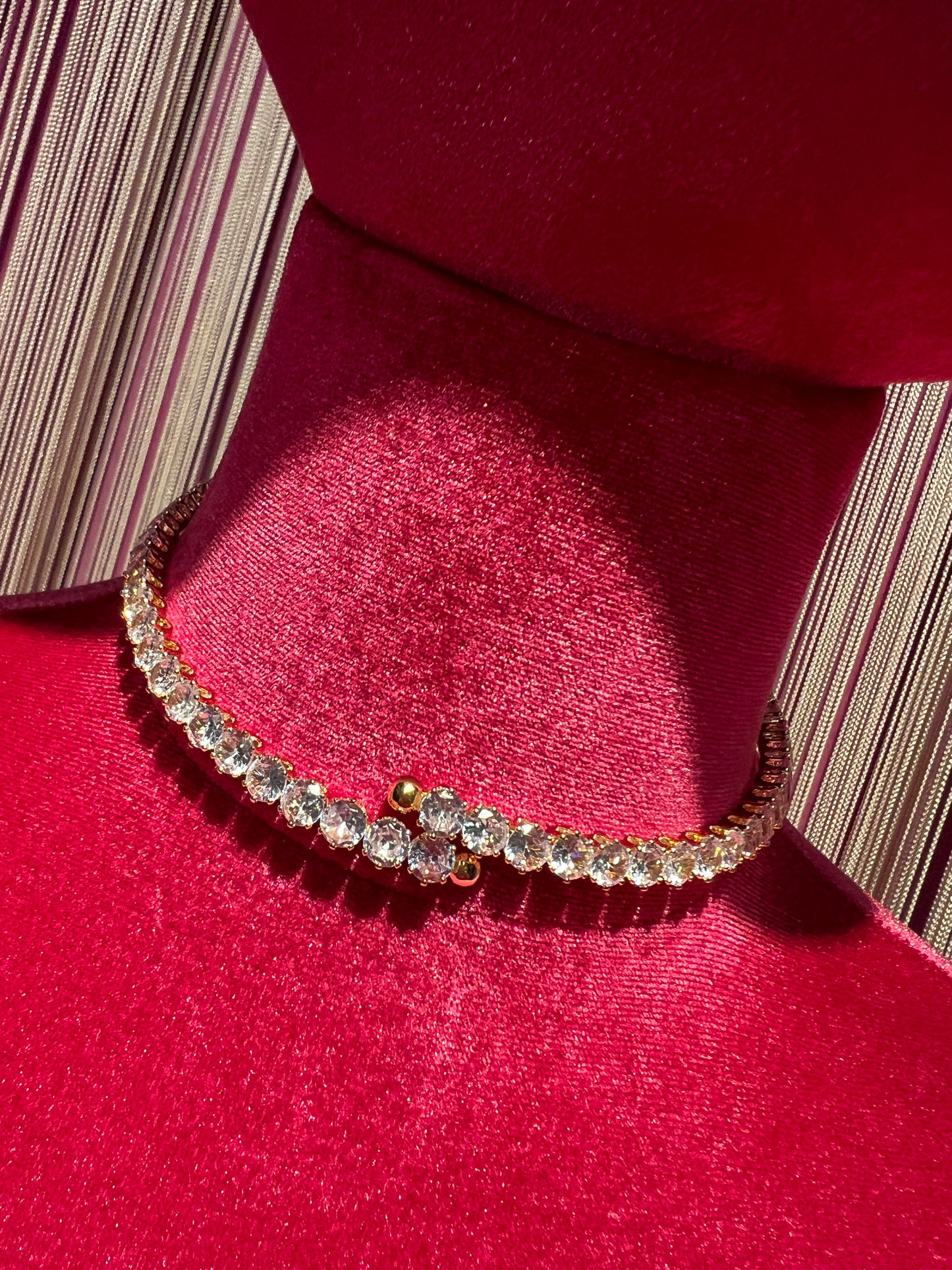 Collarino oro-zirconi crystal