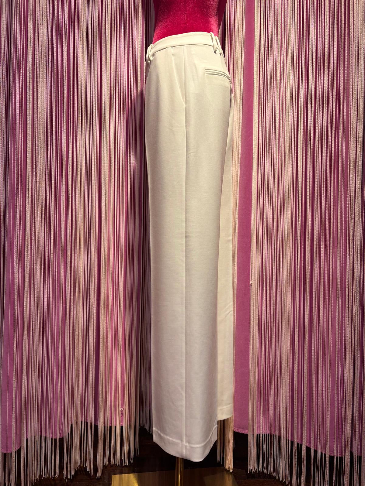 Isabelle Blanche Paris pantalone sartoriale bianco