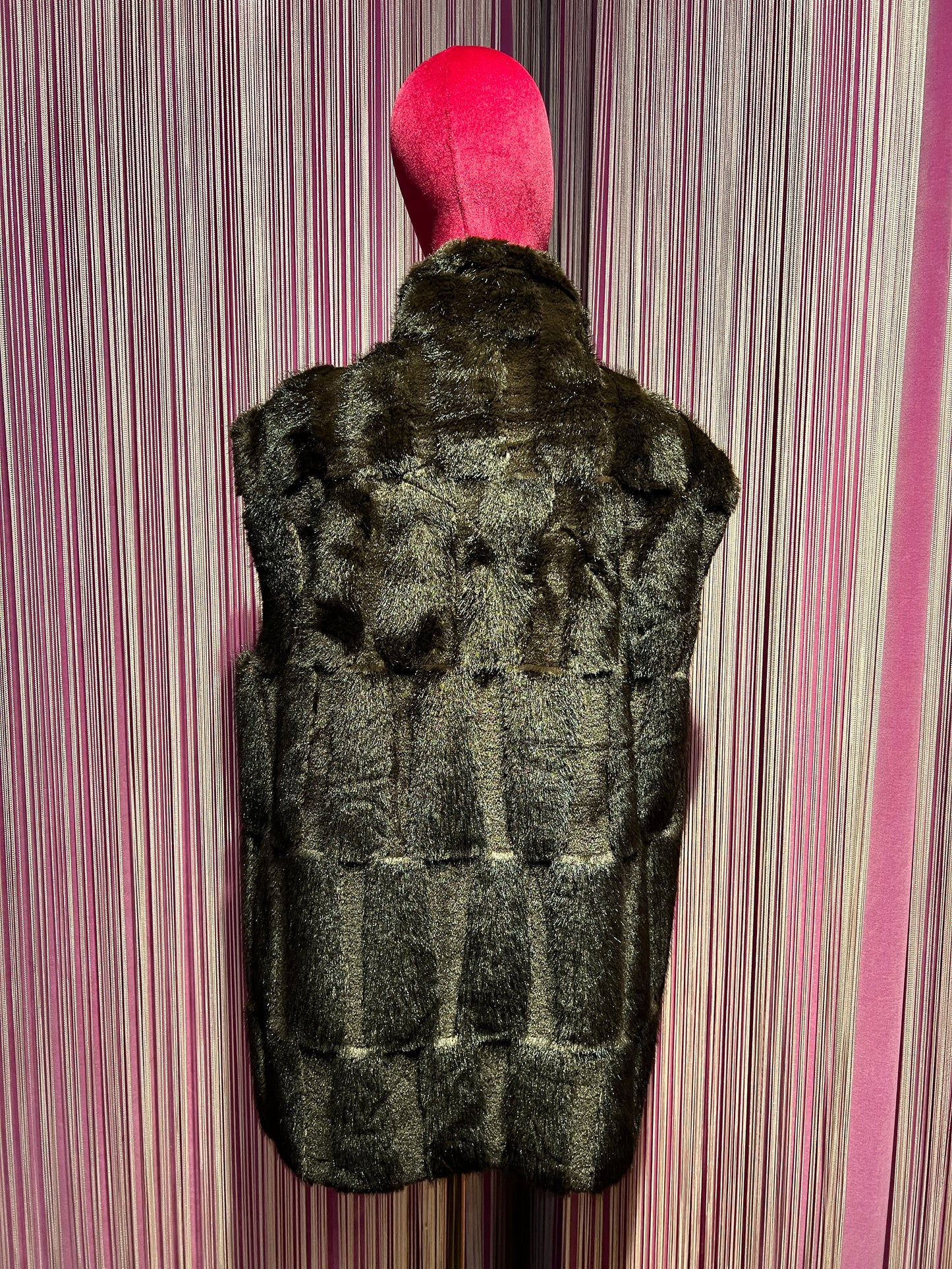 The room gilet ecopelliccia testa di moro