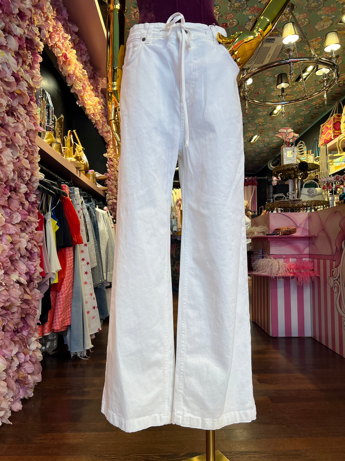 Front street pantalone con laccetto bianco vestibilita’  ampia