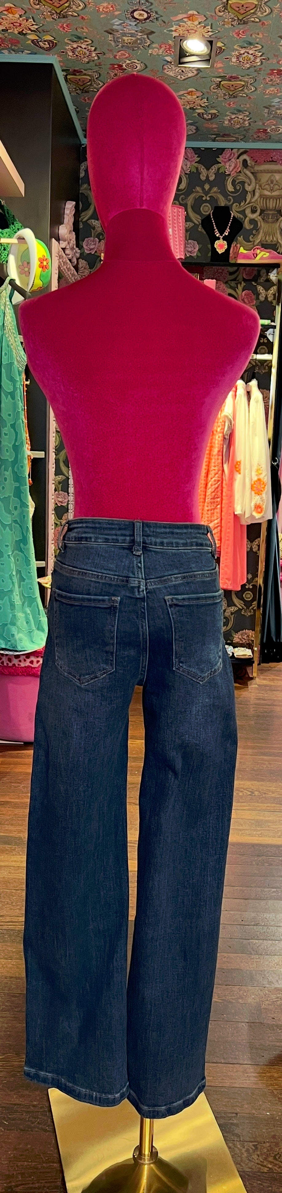 Mon amour Paris jeans denim con cuori e orsetti