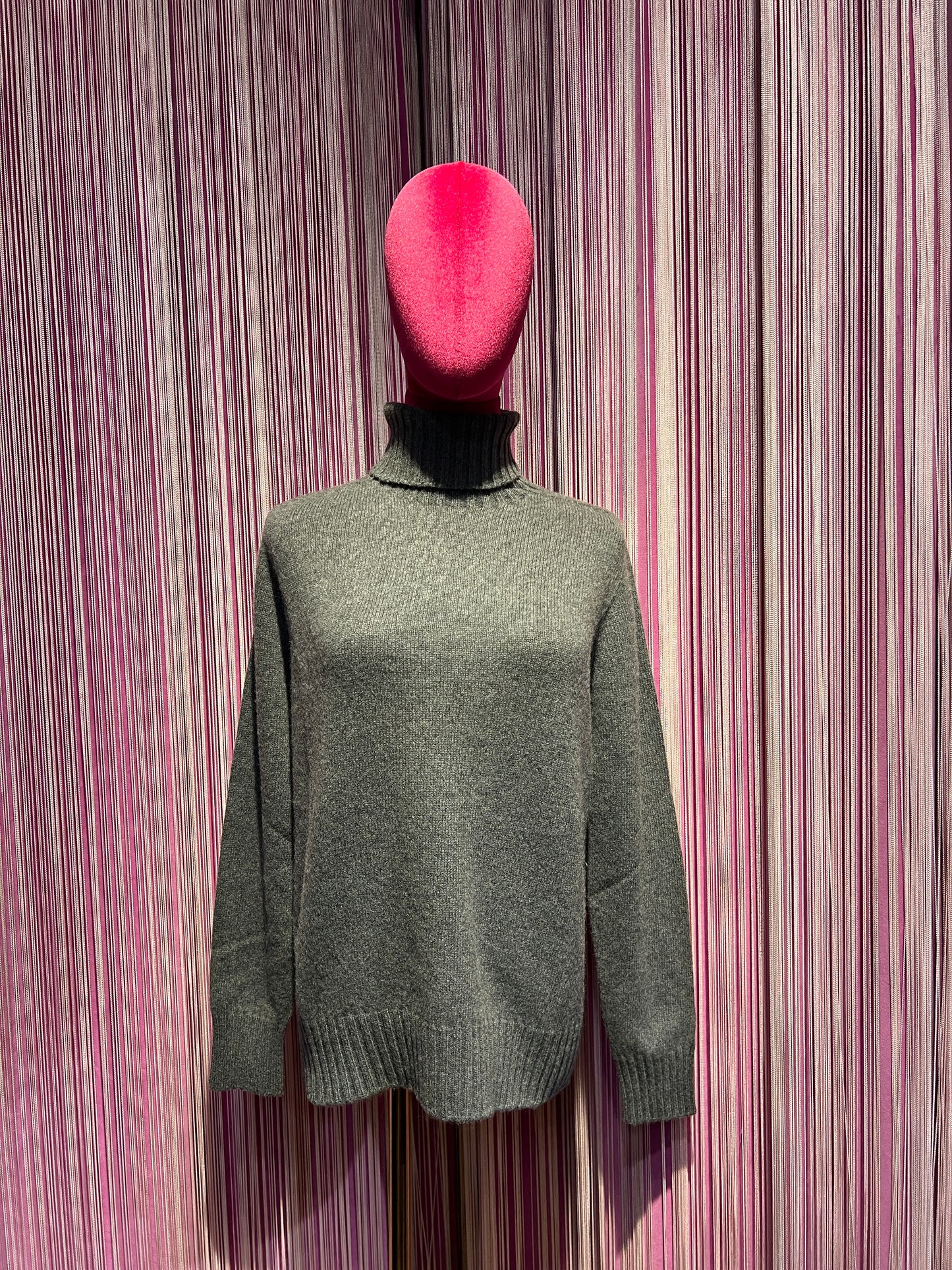 Dumar maglia dolcevita in cachemire grigio pietra