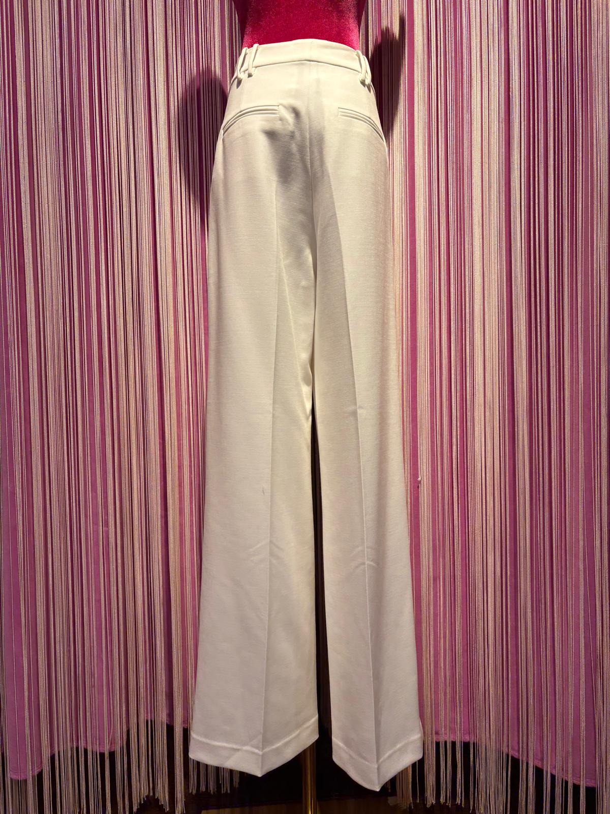Isabelle Blanche Paris pantalone sartoriale bianco
