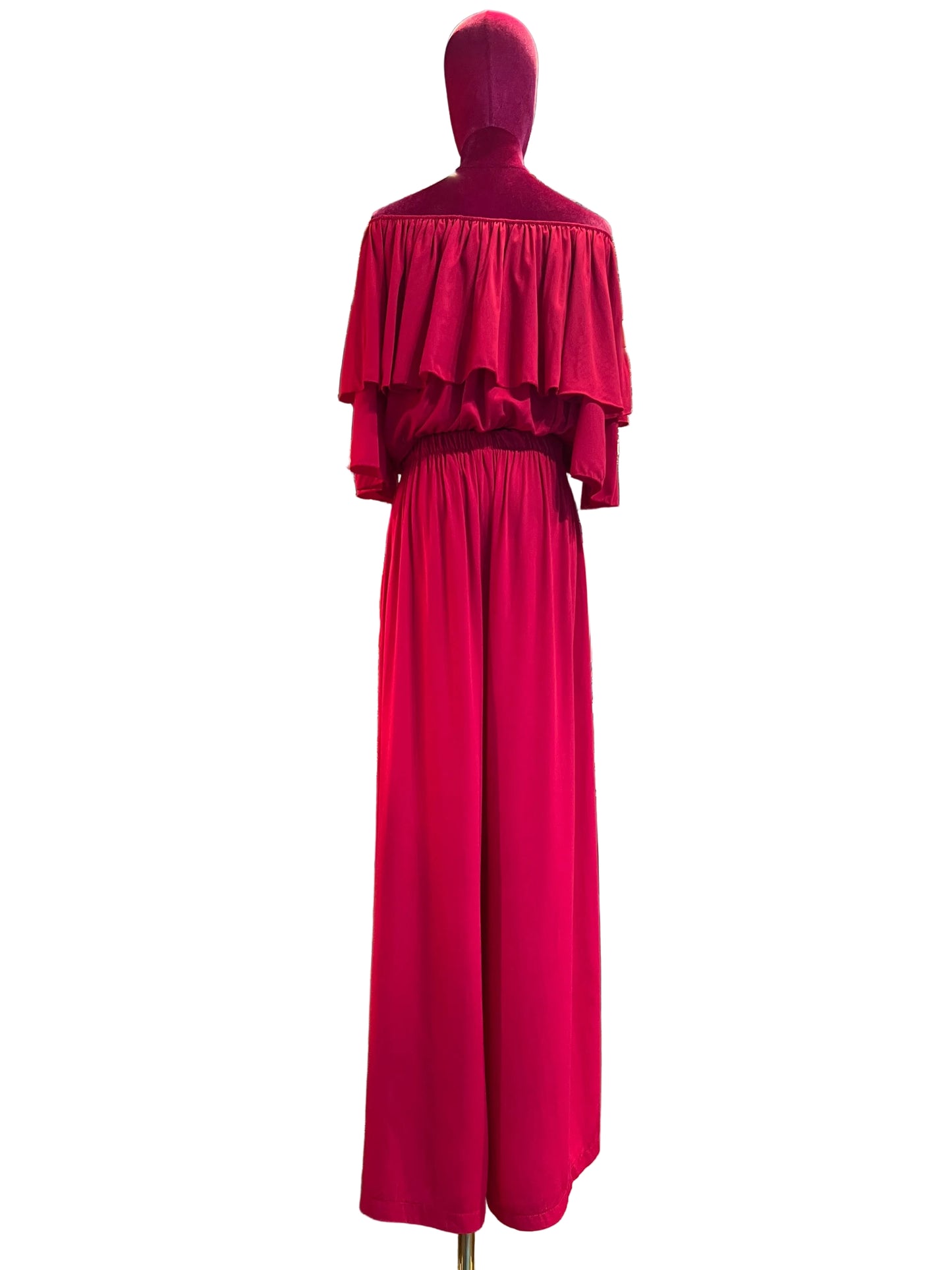 Mon amour Paris completo oversize blusa scollo Bardot e pantalone palazzo con elastico in vita