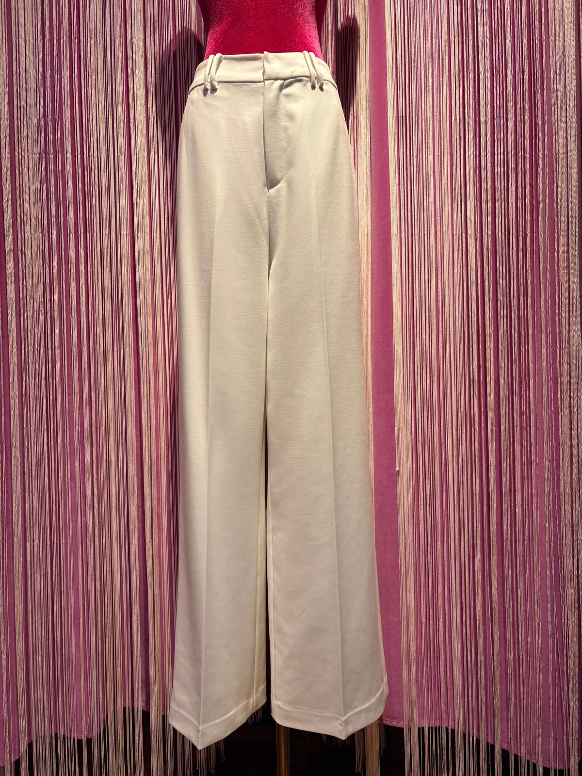Isabelle Blanche Paris pantalone sartoriale bianco