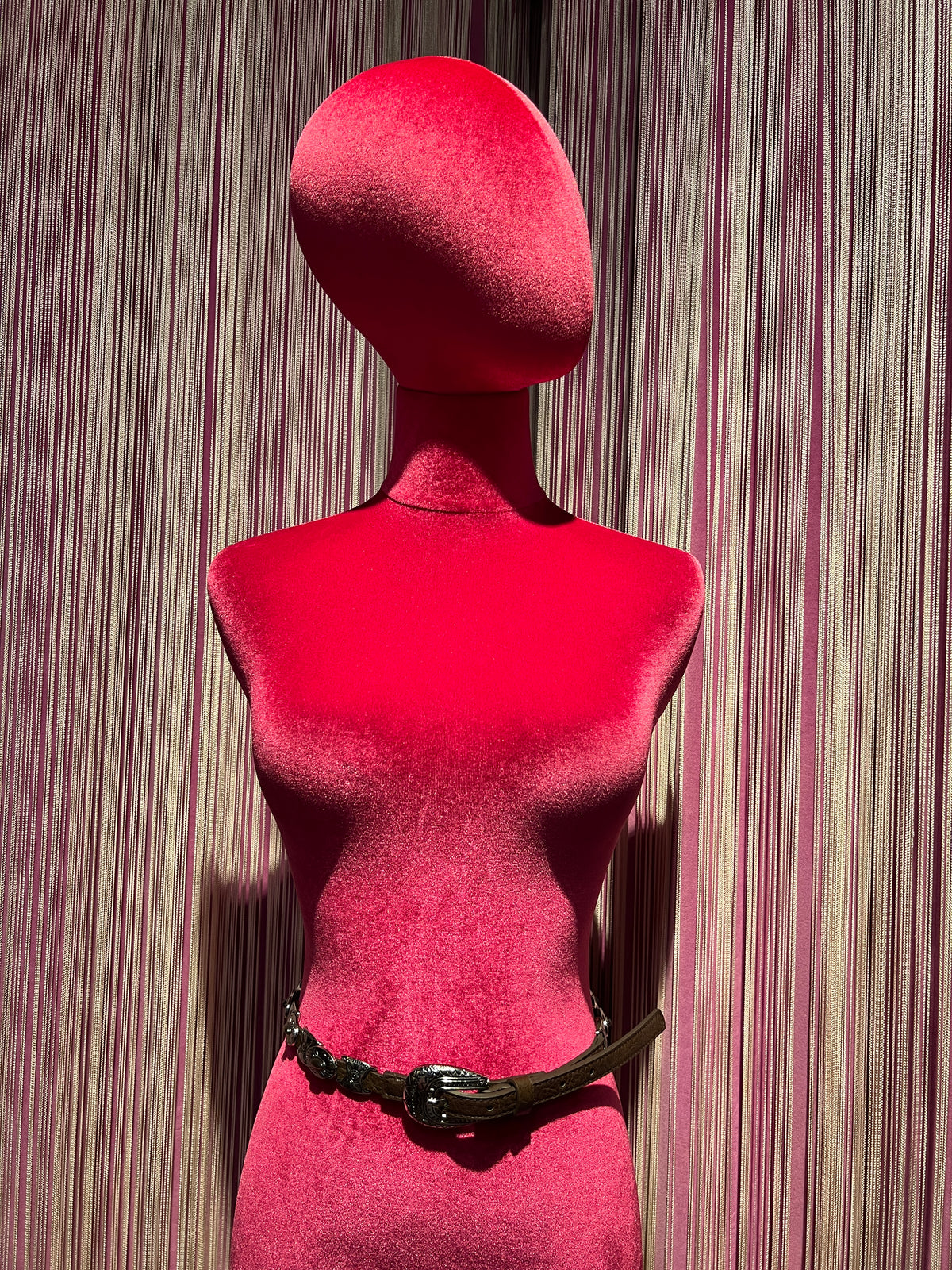 Love & roses cintura in ecopelle marrone con medaglioni argentati e pietre