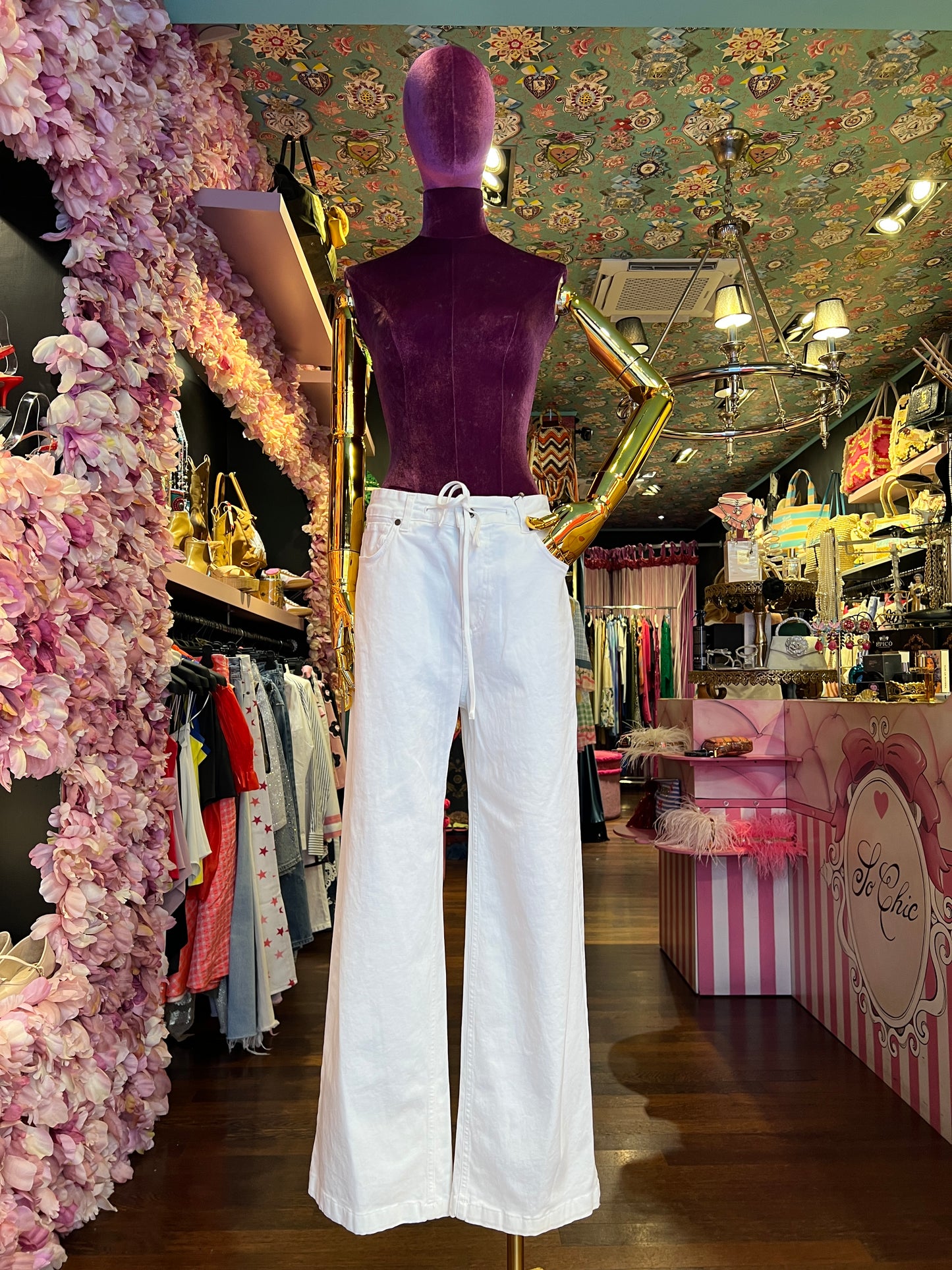 Front street pantalone con laccetto bianco vestibilita’  ampia