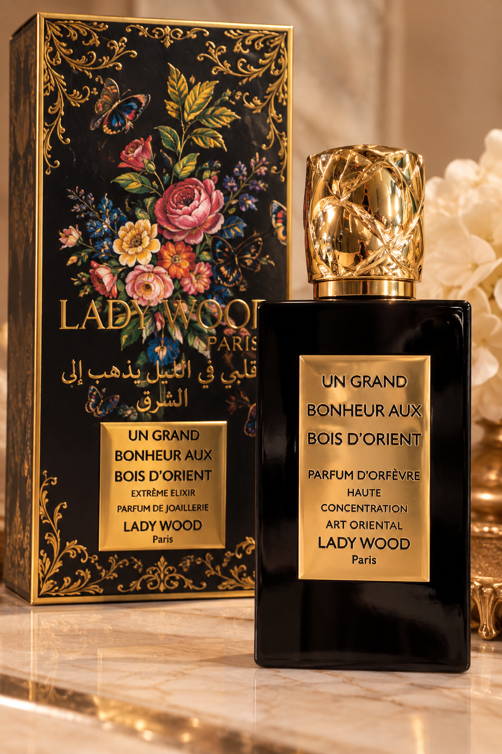 Lady Wood Paris profumo un grand bonheur bois d’orient exstreme elixir parfum de joaillerie, eau de parfum 100 ml