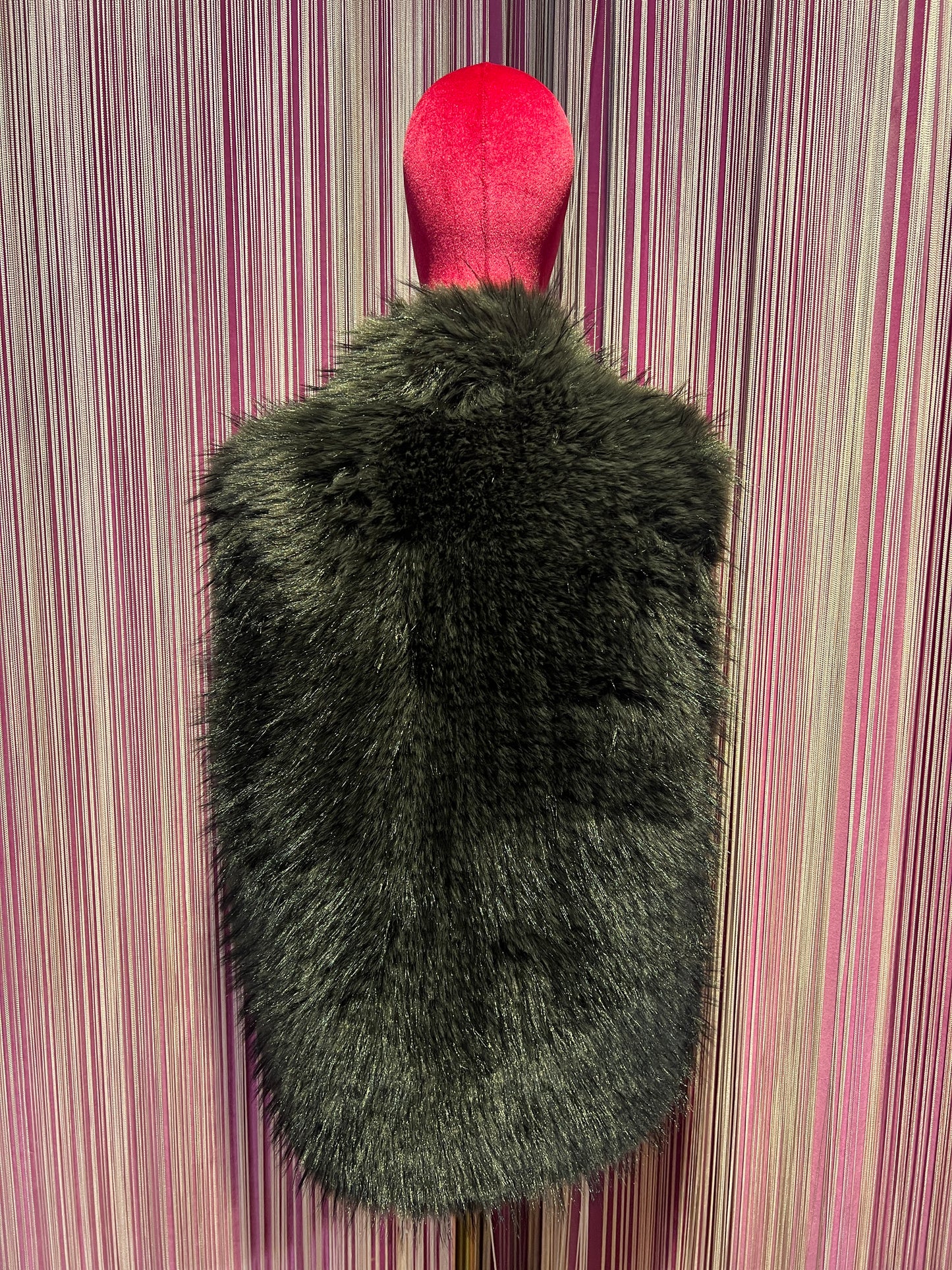 The room gilet ecopelliccia grigio scuro