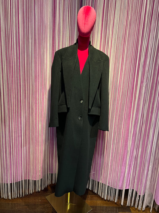 SU official cappotto lungo con sciarpa rimovibile