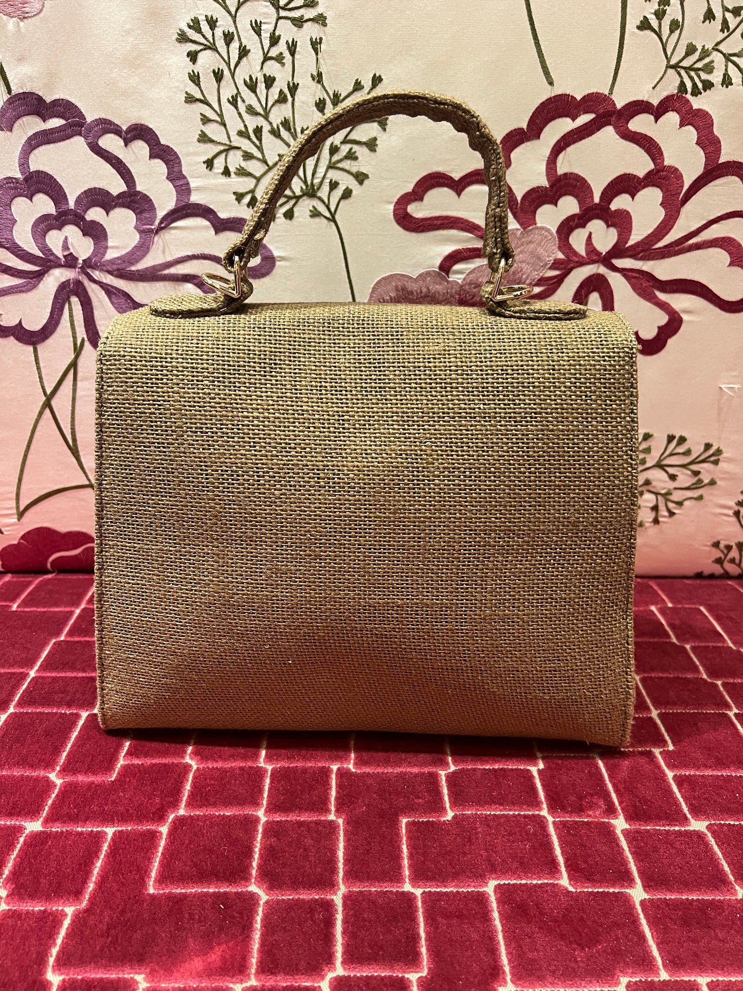Borsa in rafia con tracollina