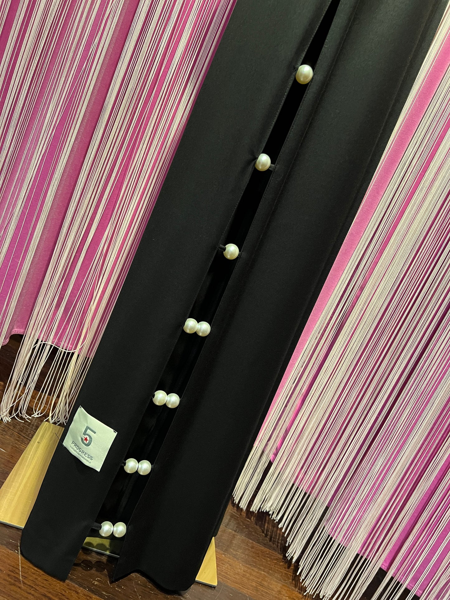 5 Progress pantalone con perle laterali