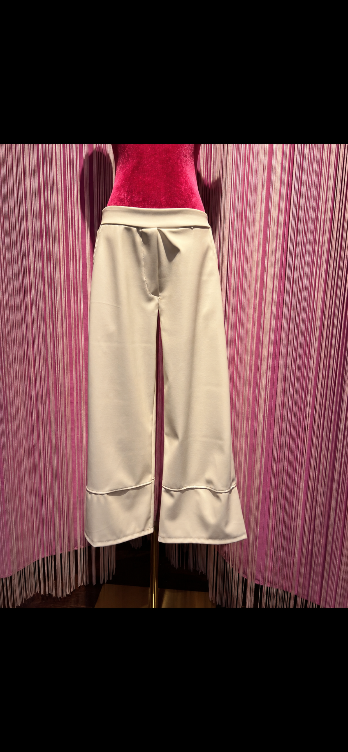 The room pantalone simil pelle burro