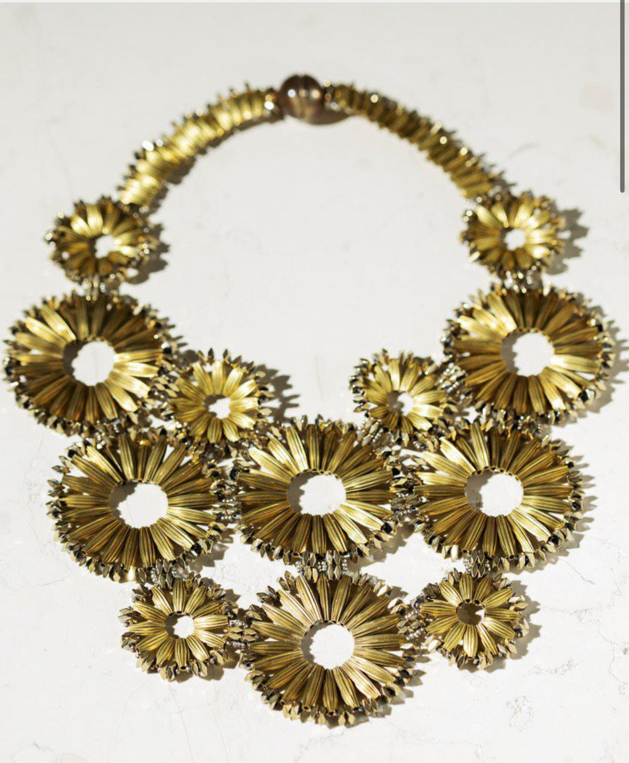 Tataborello collana girasole oro