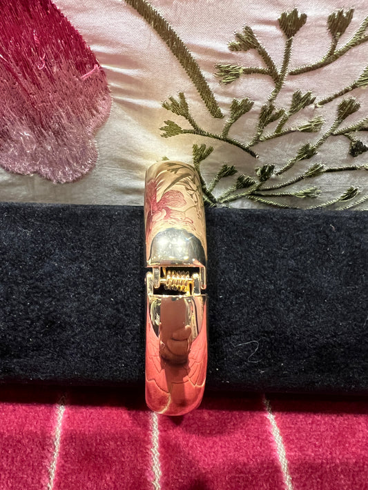 Bracciale liscio oro chiusura a  molla piccolo