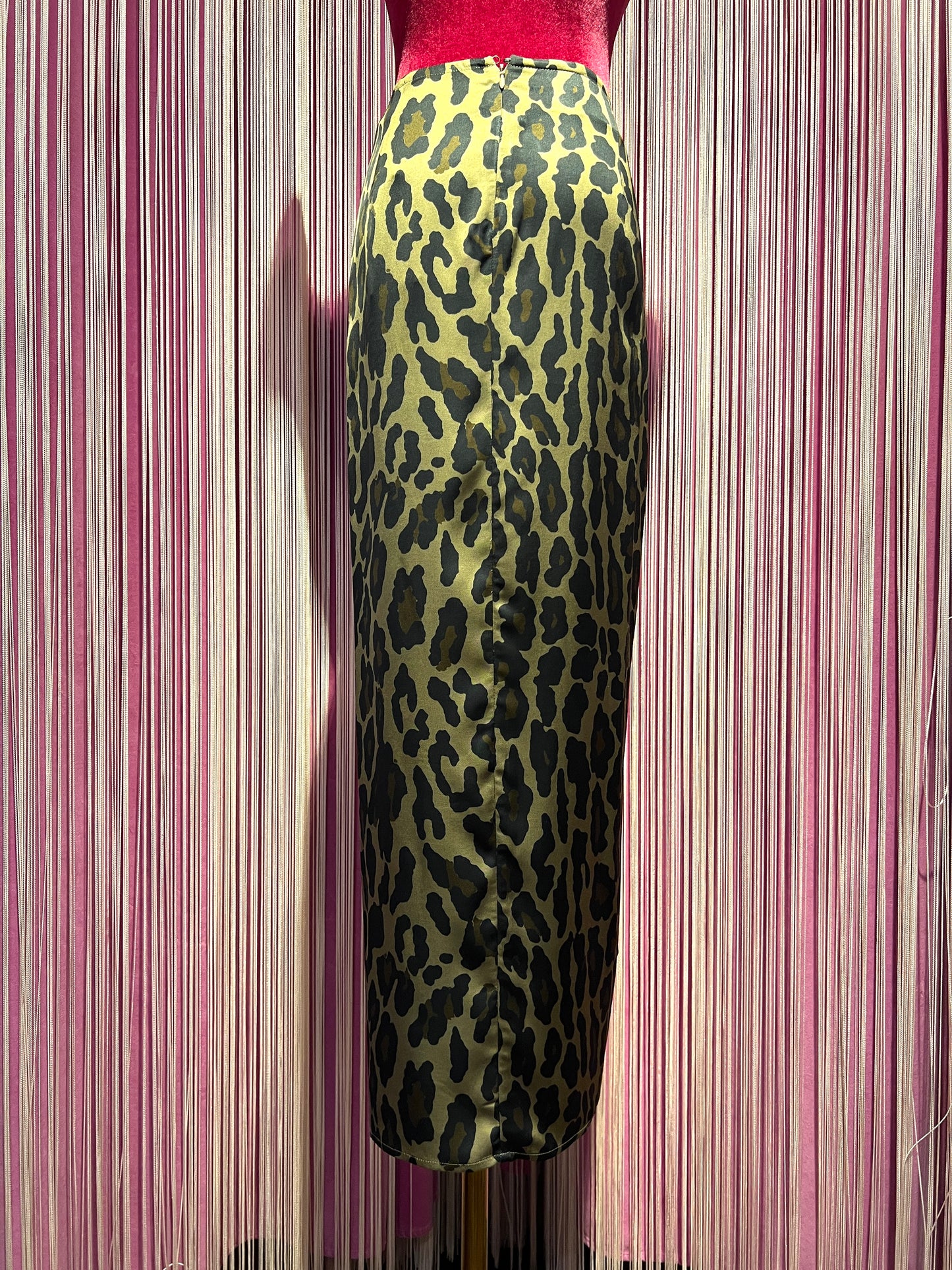 Bazar deluxe gonna animalier con drappeggio