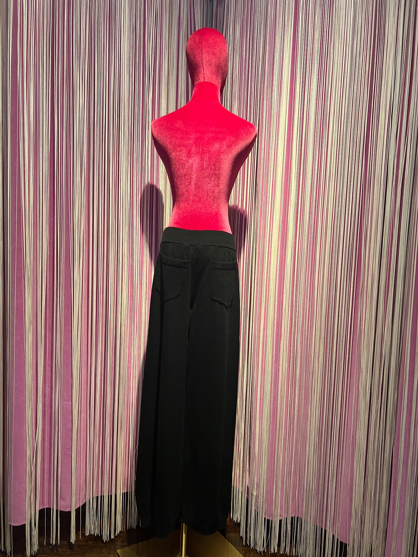 Circus Hotel pantalone jogger misto cachemire nero
