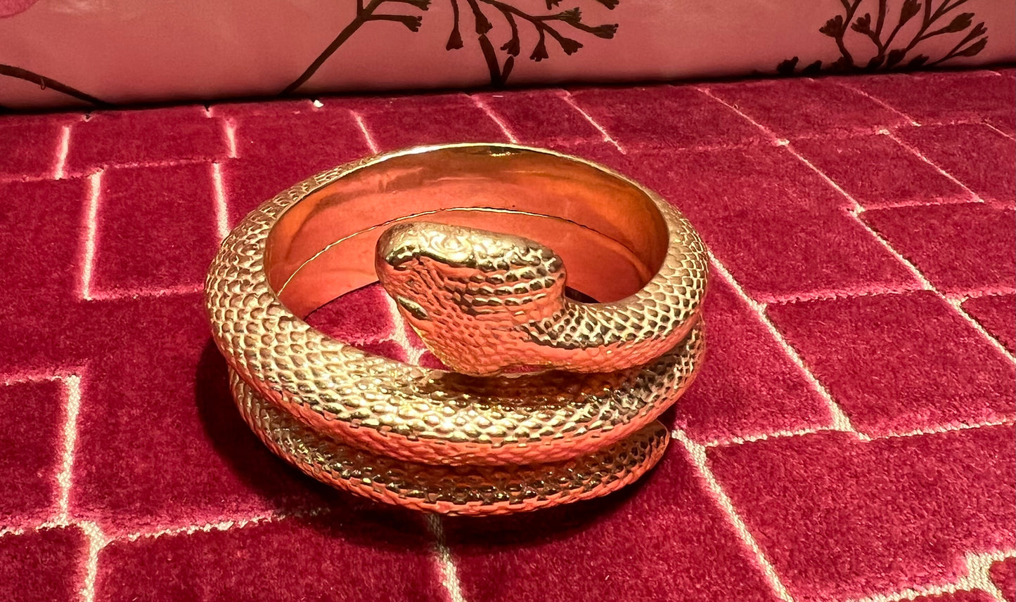 Marina Fossati bracciale serpente oro metallo