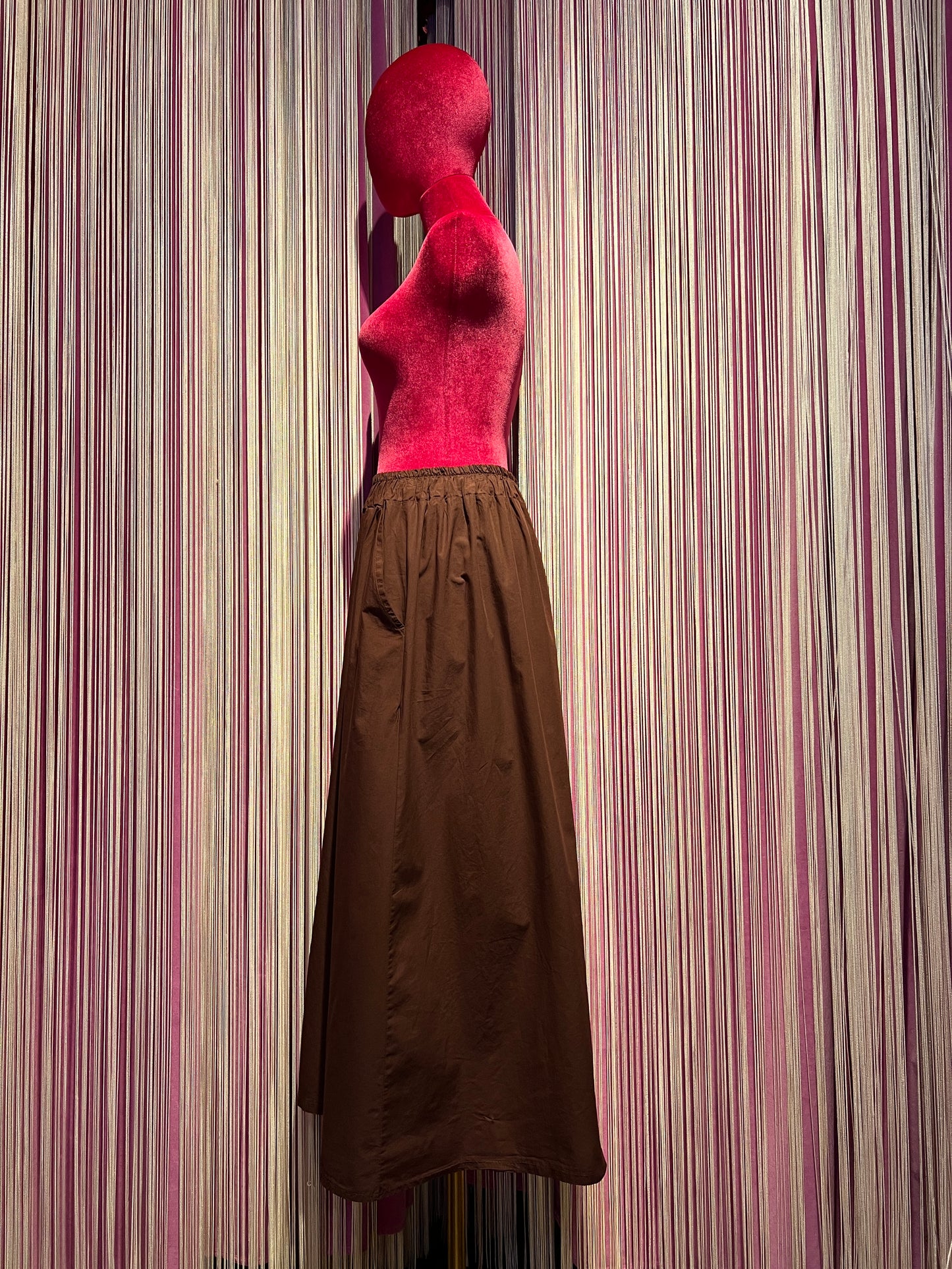 Mon amour Paris completo burgundy camicia righe con cristalli e pantalone gamba ampia e vita con elastico