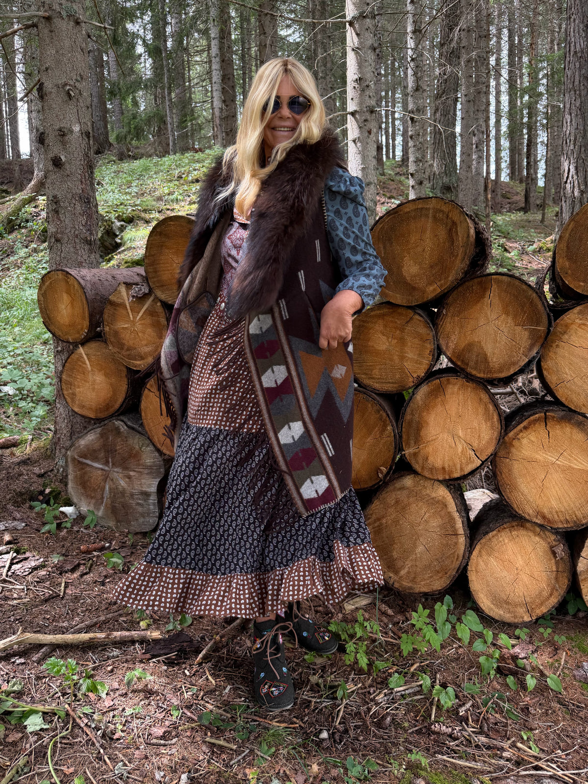 Bazar deluxe giaccone piu gilet rimovibile con pelliccia raccoon