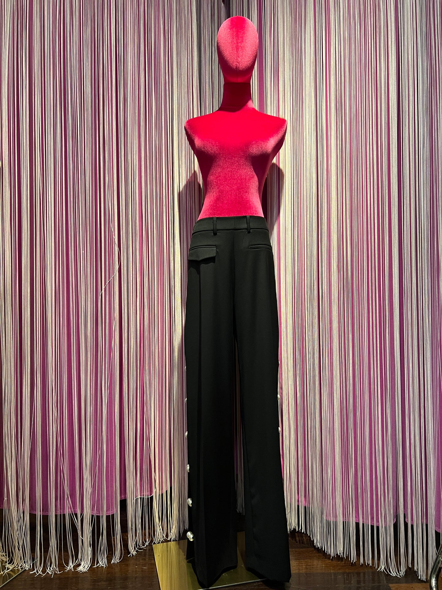 5 Progress pantalone con perle laterali