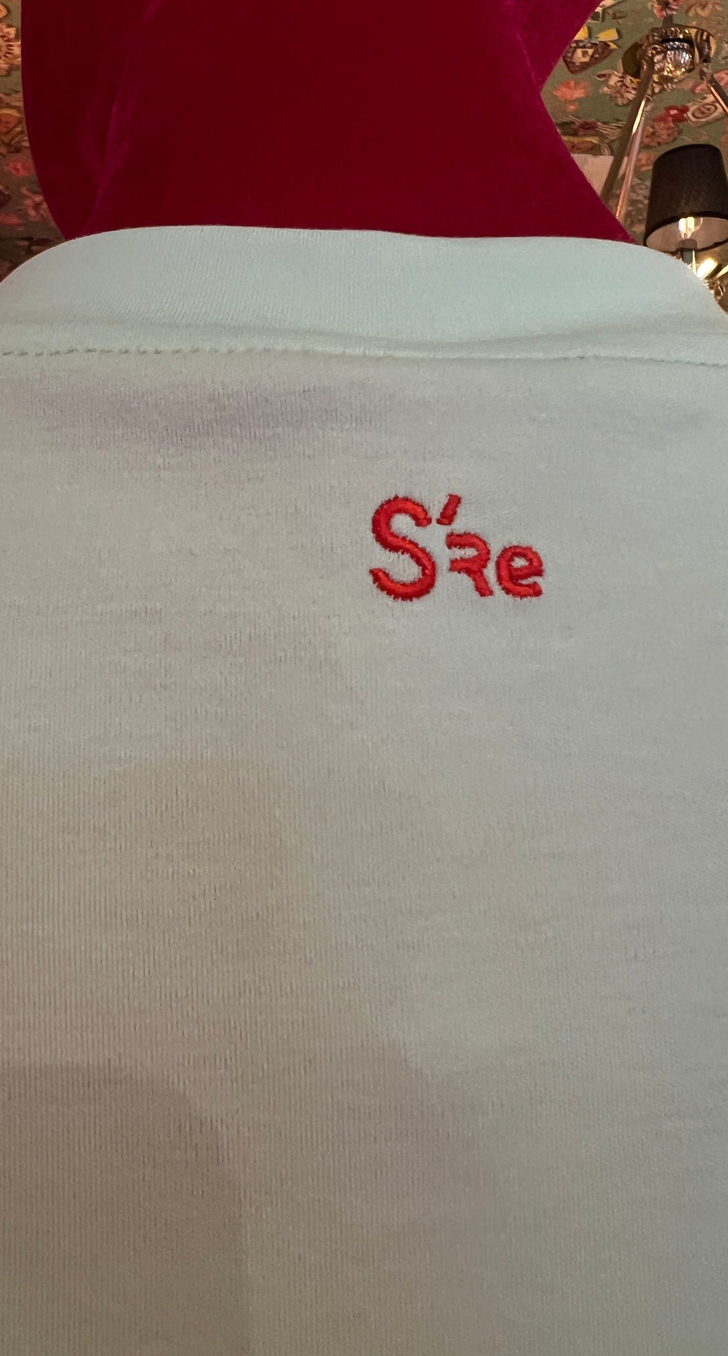 Sincere Paris t shirt senza maniche con scritta “ w l’amore !”