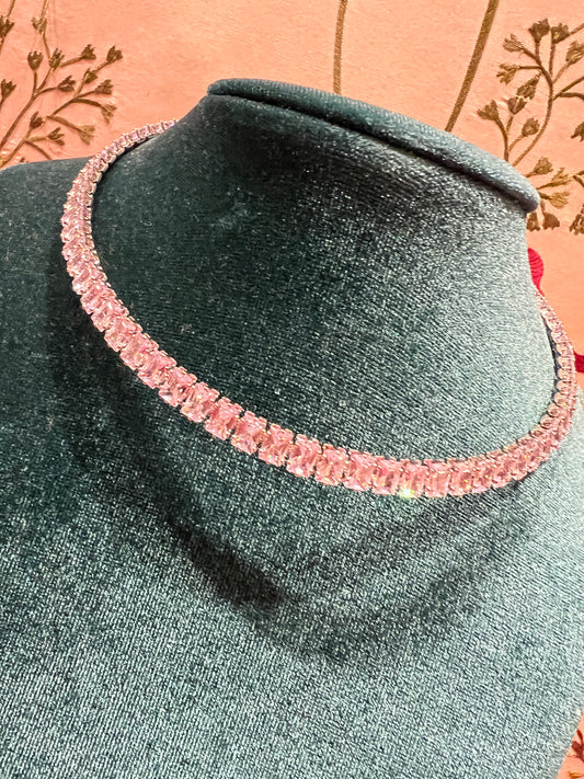 Collarino argento- zirconi crystal