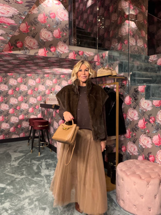 The room gilet eco visone marrone