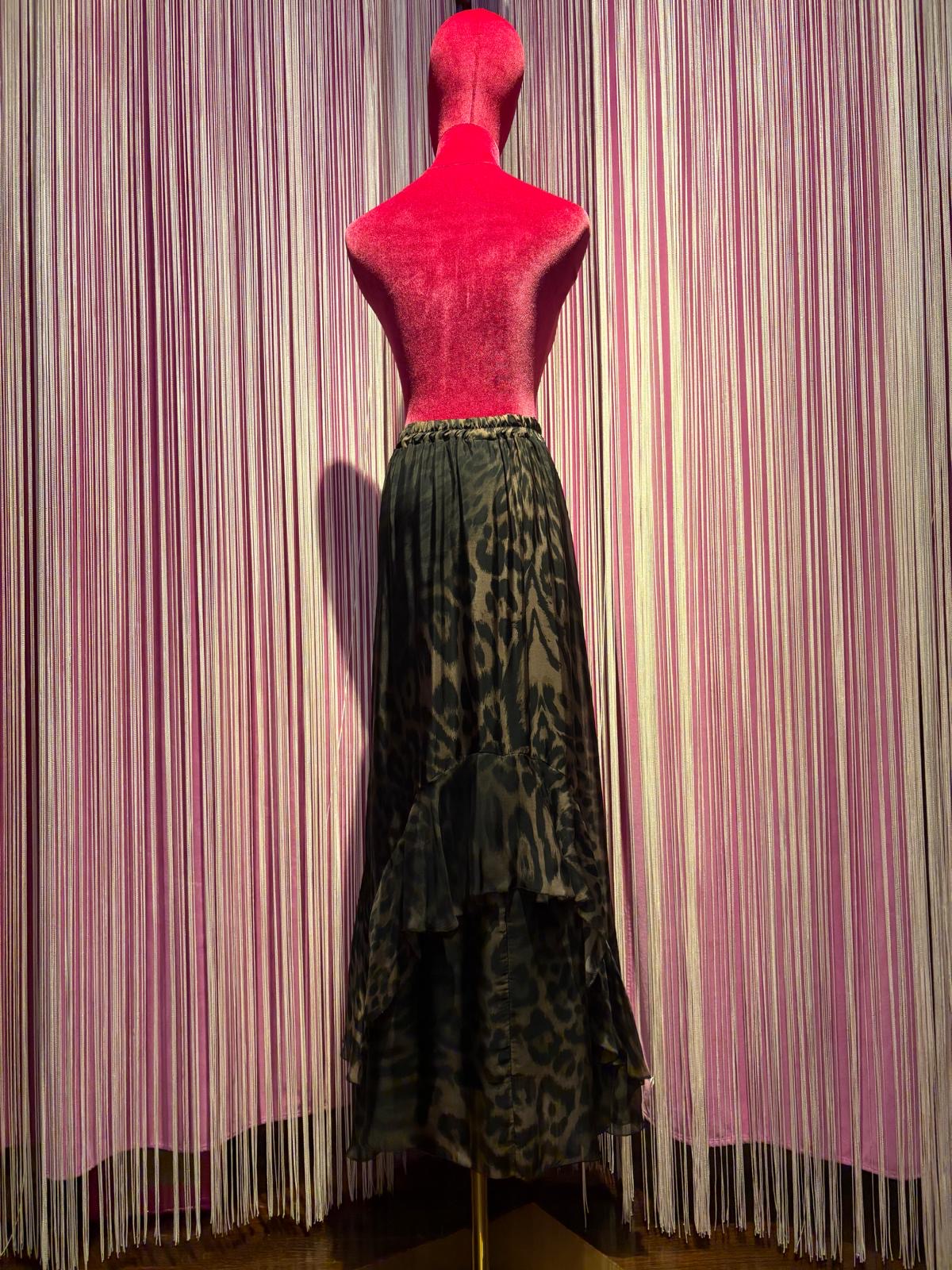 Pink memories gonna lunga stampa maculata